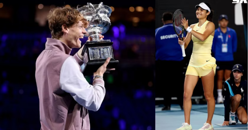 Emma Raducanu joins host of stars congratulating Jannik Sinner on maiden Grand Slam title at Australian Open