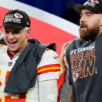 Mics caught Travis Kelce talking to Patrick Mahomes about how winning just never gets old after Raven’s victory