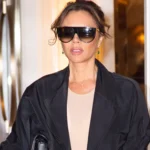 Victoria Beckham proves off-duty activewear can look put together in monochrome hoodie and leggings combo 