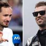 What Daniil Medvedev receives hilarious birthday surprise from Daniil Kvyat as he dons T-shirt featuring them together on a beach