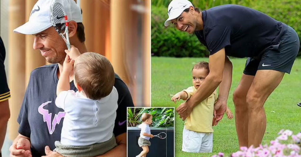 The Apple Doesn’t Fall Far From The Tree: Rafael Nadal’s Son Shows Early Tennis Talent