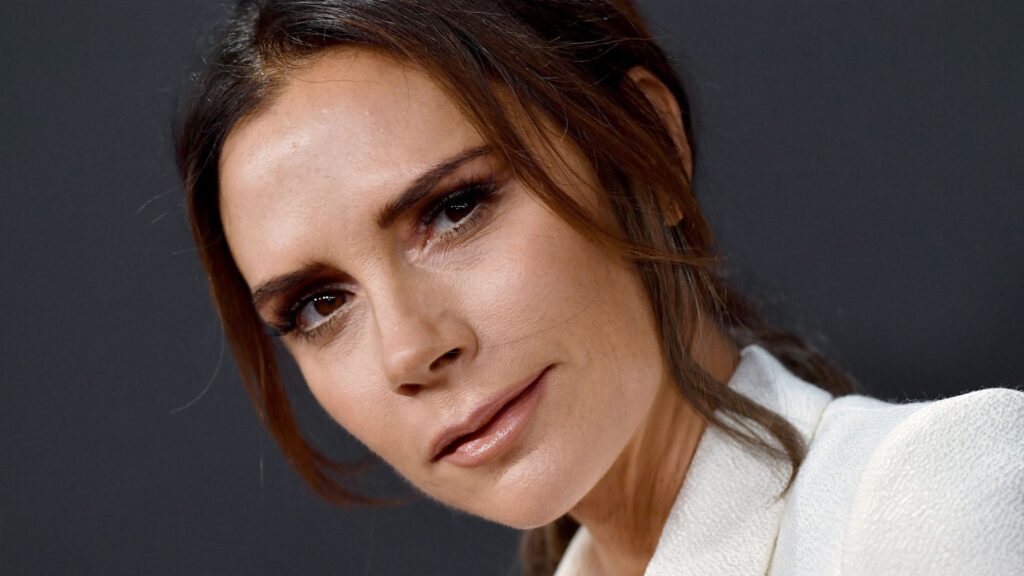 Victoria Beckham is sensational in a tiny lace two-piece in risqué video