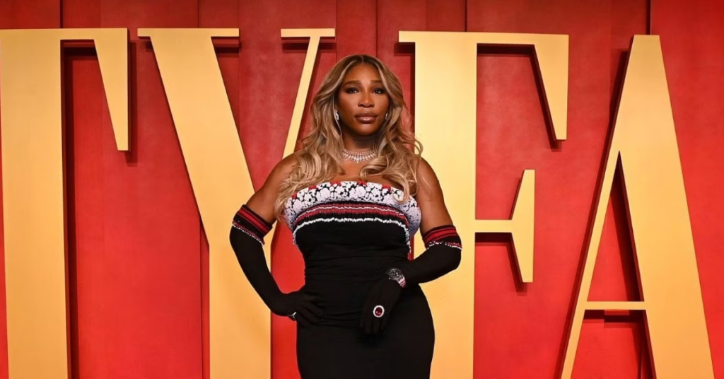 In Pictures: Serena Williams stuns in black and white dress as she shares inspiring message to fans to start the week