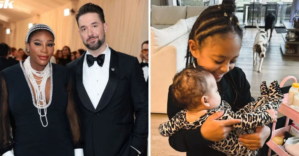 Sisterly Love! Olympia Takes Charge as Serena Williams’ Husband Cheers Her On 