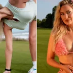 Paige Spiranac halts all golf carts in the field playing golf in provocative Hawaiian style