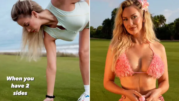 Paige Spiranac halts all golf carts in the field playing golf in provocative Hawaiian style