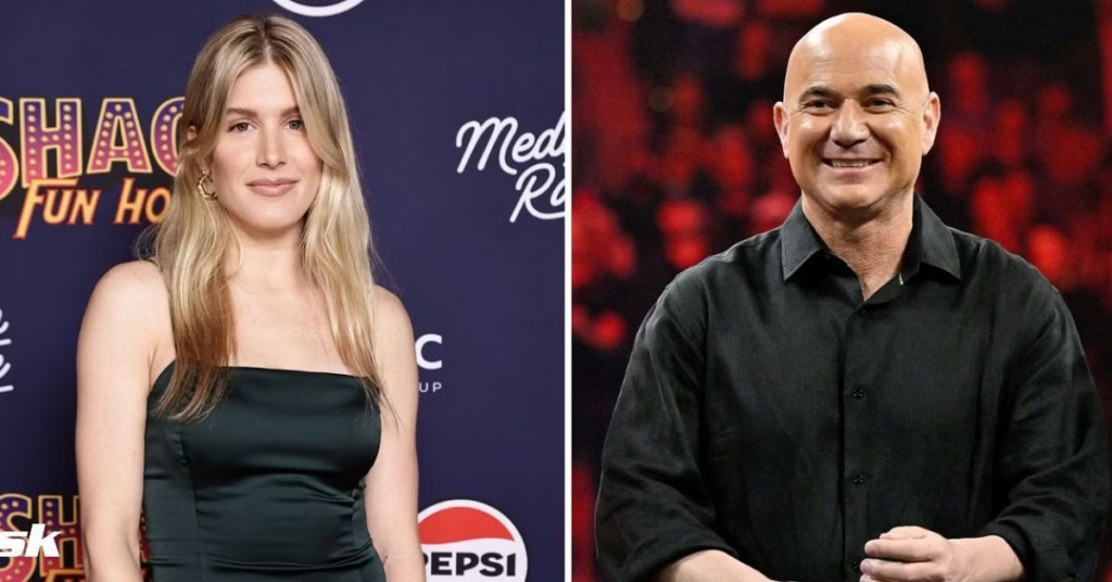 From Baseline to Basketball: Bouchard Cheers on Heat with “Hi Andre Agassi!”