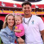 Patrick Mahomes celebrates Easter with his family as he sets up an egg hunt for his children.